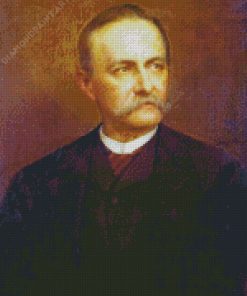 Jovan Jovanovic Zmaj Portrait Diamond Painting