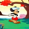Mickey Mouse Golfing Diamond Painting