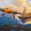 Military Aircraft Carrier Diamond Painting