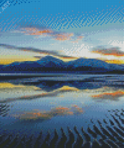 Mourne Mountains Sunset Landscape Diamond Painting
