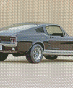 Mustang Car 1967 Engine Diamond Painting