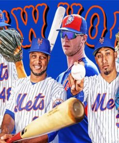New York Mets Team Players Diamond Painting