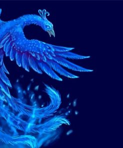 Phoenix Blue Diamond Painting