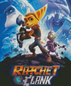 Ratchet And Clank Game Poster Diamond Painting
