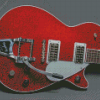 Red Gretch Guitar Diamond Painting
