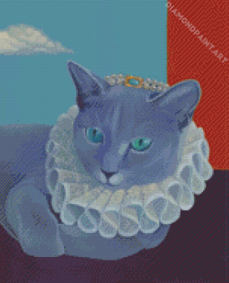 Royal Russian Blue Cat Diamond Painting