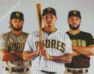 San Diego Padres Baseball Players 5D Diamond Painting