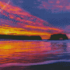 Santa Cruz Beach At Sunrise Diamond Painting