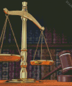 Scales Of Justice Diamond Painting
