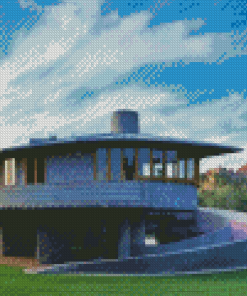 Spiral House By frank Lloyd Wright Diamond Painting