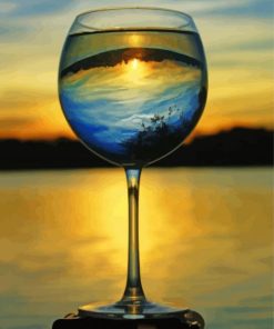 Sunset Through Glass Art Diamond Painting