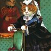 Victorian Cat Animals Diamond Painting