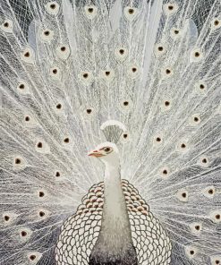 White Peacock Bird 5D Diamond Painting