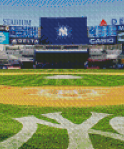 Yankee Stadium On Field Diamond painting