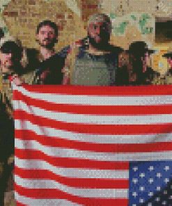 Aesthetic American Flag And Military Diamond Painting