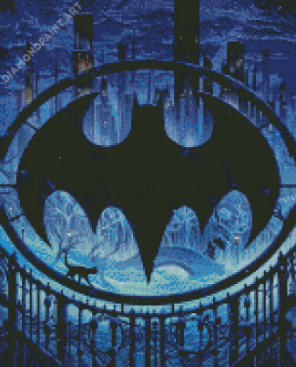 Aesthetic Batman Symbol Art Diamond Painting