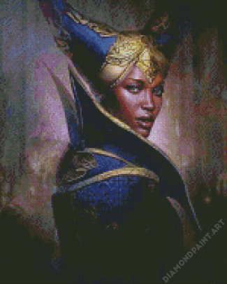 Aesthetic Black Lady Diamond Painting