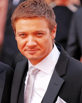 American Actor Jeremy Renner Diamond Painting