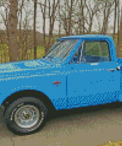 Blue Trucks 1967 Chevy Stepside 5D Diamond Painting