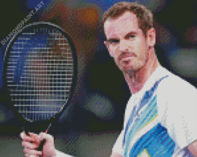 British Tennis Player Andy Murray Diamond Painting
