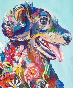 Colorful Dog Splatter Diamond Painting