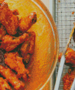 Cooking Chicken Wings Diamond Painting