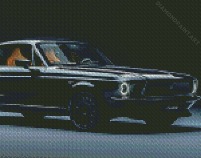 Cool Mustang Car 1967 Diamond Painting