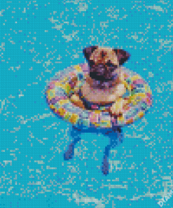 Cute Dogs Pool Diamond Painting