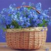 Forget Me Not Basket Diamond Painting