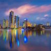 Gold Coast Buildings Reflection Diamond Painting