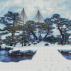 Kenrokuen Garden Kanazawa Winter 5D Diamond Painting