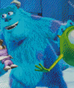 Monsters University Sully And Mike Diamond Painting