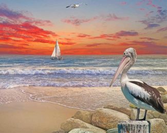 Palmetto Bay Beach Roatens Art Diamond painting