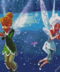 Periwinkle And Tinkerbell Disney Fairies 5D Diamond Painting