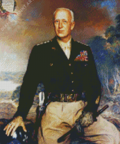 Portrait George Patton 5D Diamond Painting