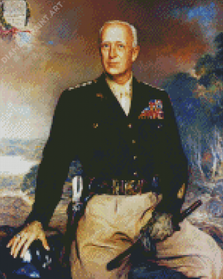 Portrait George Patton 5D Diamond Painting