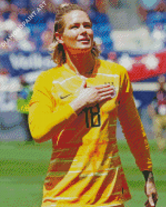 Soccer Player Ashlyn Harris Diamond Painting