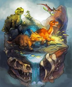 The Land Before Time Art Diamond Painting