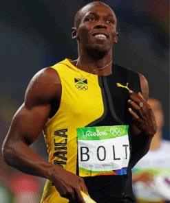 The Runner Usain Bolt Diamond Painting