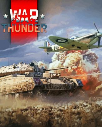 War Thunder Tank And Aircraft 5D Diamond Painting