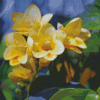Yellow Flower Freesia Diamond Painting