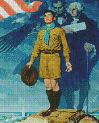 Young Boy Scouts Diamond Painting