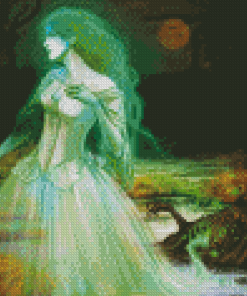 Fantasy Green Lady Art Diamond Painting