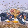 Honey Badger And Bees Art Diamond Painting