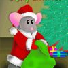 Merry Christmas Mouse Diamond Painting