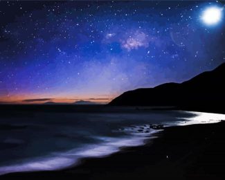 Ocean Stars At Night Diamond painting