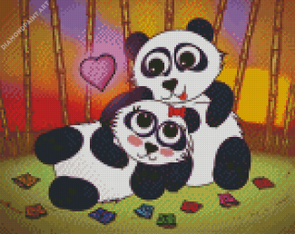 Pandas Animal Lovers Diamond Painting