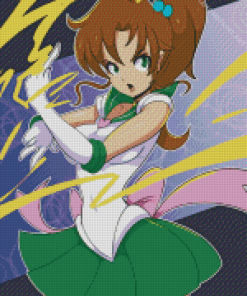 Sailor Jupiter Anime Girl Diamond Painting
