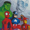 Stan Lee and The Gang Diamond Painting