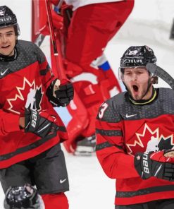 Team Canada Ice Hockey Players Diamond Painting